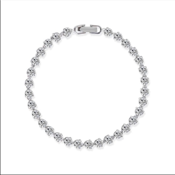 NEW 925 STERLING SILVER ROUND DIAMOND BRACELET, NICE BRACELET, CUTE BRACELET - Picture 7 of 7
